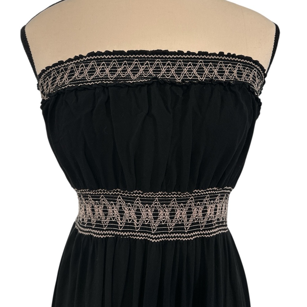 American Rag Elegant Black Embroidered Dress - Picture 2 of 6